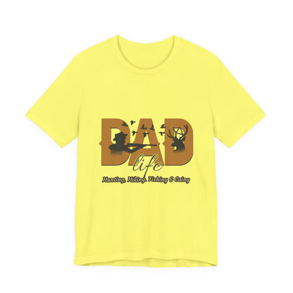 Dad Life Short Sleeve Tee - Celebrate Fatherhood, Gift for Dads, Casual Everyday Wear, Father's Day, Family Gatherings, Outdoor Adventures