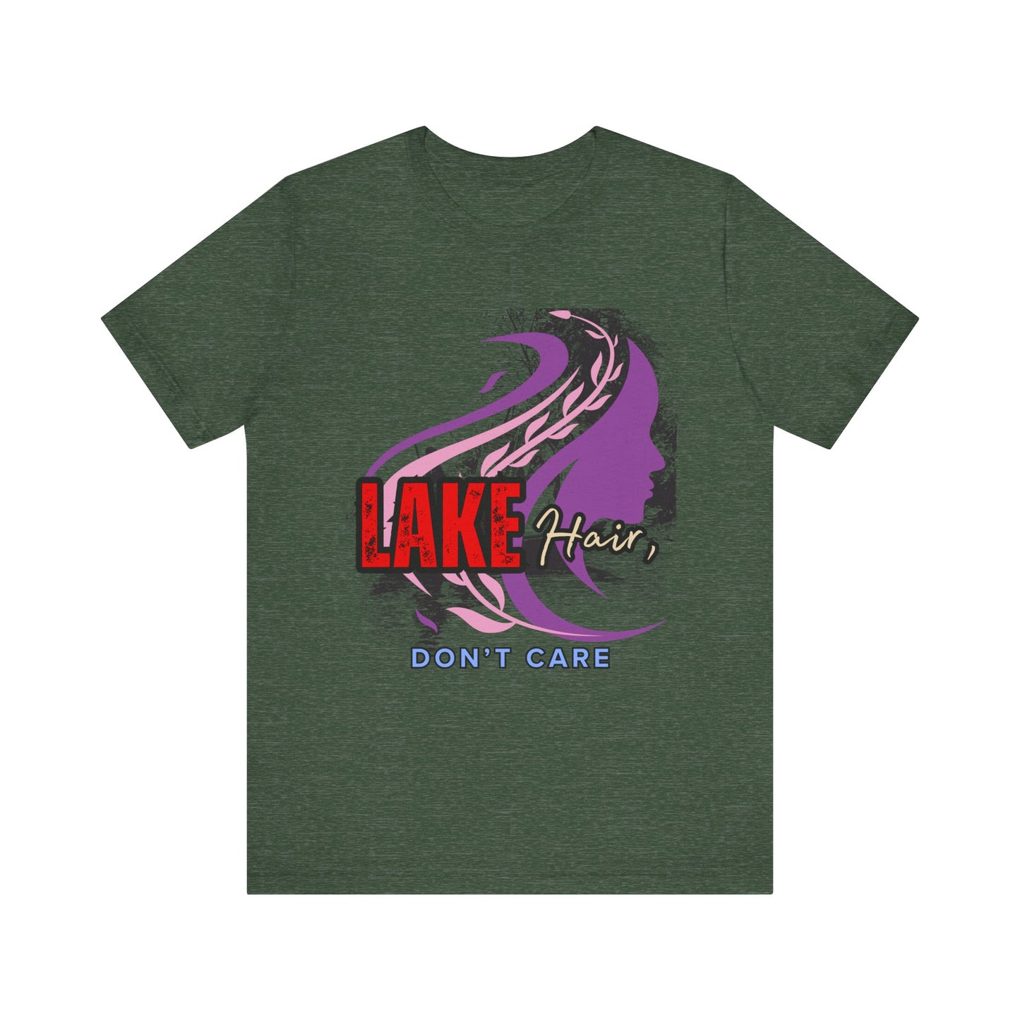Lake Hair Don't Care Tee - Perfect for Summer Days, Lake Lovers, Beach Trips, Casual Wear, Vacation Tees, Gifts
