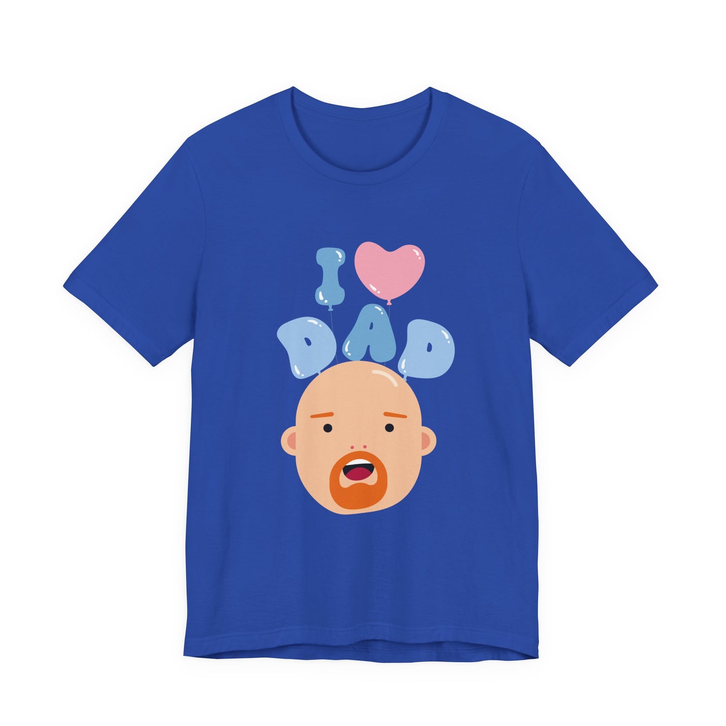 I Love Dad Tee - Perfect Gift for Father's Day, Dad's Birthday, Family Gatherings, Casual Wear, Unisex Jersey Short Sleeve Shirt