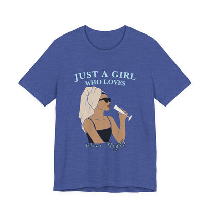 Chic Wine Lover Tee | Just A Girl Who Loves Wine Night Shirt, Gift for Wine Enthusiasts, Relaxation Outfit, Perfect for Parties, Girls [...]