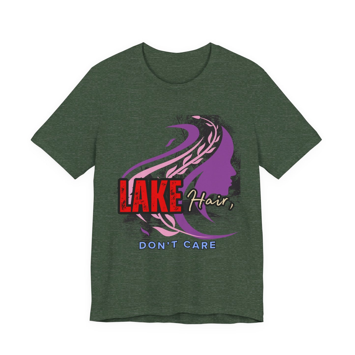 Lake Hair Don't Care Tee - Perfect for Summer Days, Lake Lovers, Beach Trips, Casual Wear, Vacation Tees, Gifts