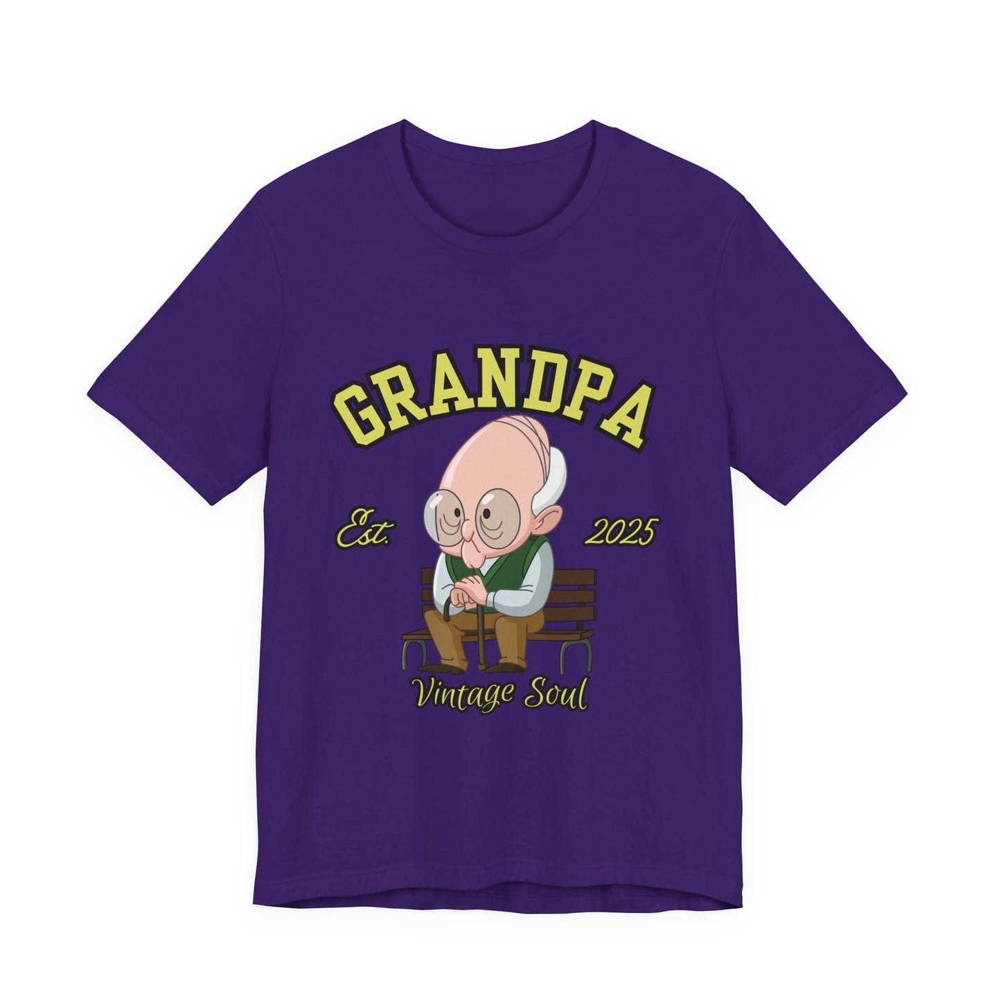 Vintage Grandpa Tee, Unisex Short Sleeve T-Shirt, Gift for Grandpa, Father's Day Outfit, Family Reunion Apparel, Nostalgic T-Shirt