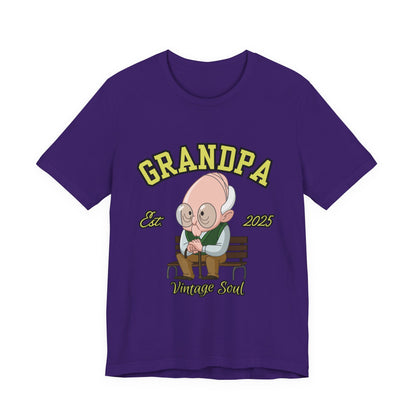 Vintage Grandpa Tee, Unisex Short Sleeve T-Shirt, Gift for Grandpa, Father's Day Outfit, Family Reunion Apparel, Nostalgic T-Shirt