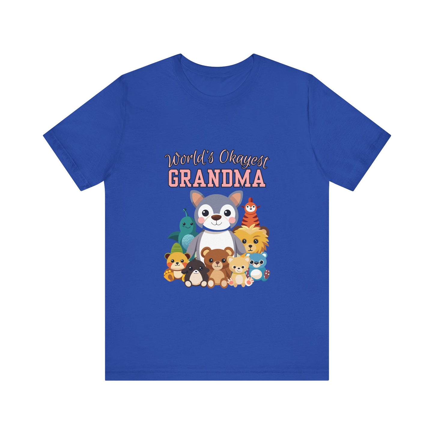 World's Okayest Grandma Tee, Cute Grandma Shirt, Animal Lover Gift, Funny Gift for Grandparents, Mother's Day Gift