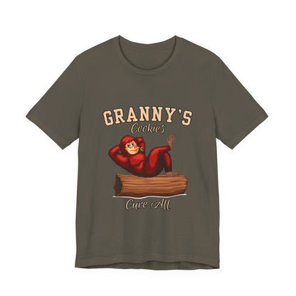 Granny's Cookies Unisex Tee, Cute Cookie Lover Gift, Baking T-Shirt, Funny Foodie Apparel, Family Gathering Shirt, Holiday Gift Idea