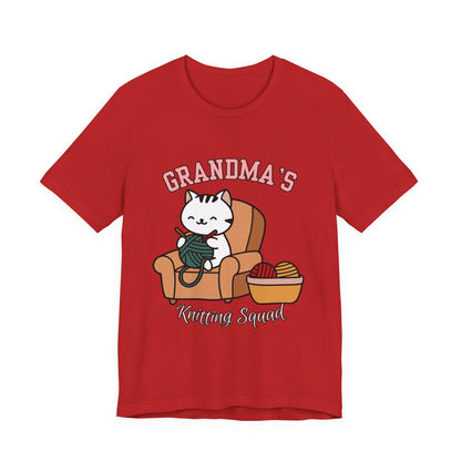 Grandma's Knitting Squad Tee - Comfy T-Shirt for Craft Lovers, Gift for Granny, Yarn Enthusiast, Knitting Club, Cozy Apparel