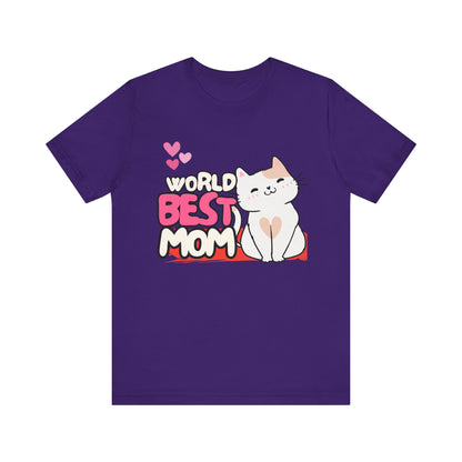 World's Best Mom Kitty Cat Tee, Unisex T-Shirt for Cat Lovers, Mother's Day Gift, Casual Wear, Kids and Moms Matching Shirts, Cute Pet Lover [...]