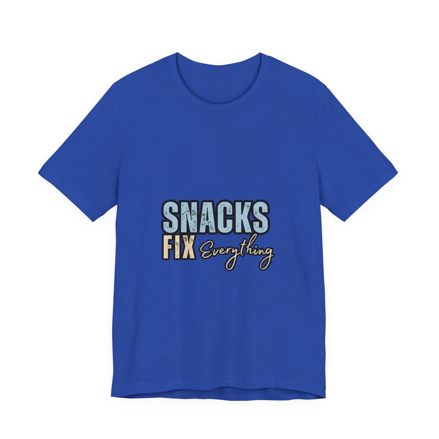 Funny Snack-Themed Unisex Tee, Ideal Gift for Food Lovers, Perfect for Casual Wear, Parties, or Movie Nights