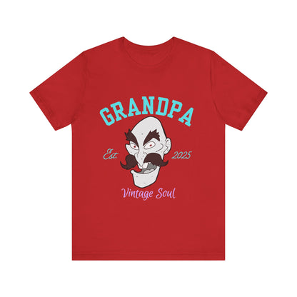 Grandpa Est 2025 Vintage Soul Tee, Funny Grandpa Gift, Unisex T-Shirt, Father's Day, Vintage Style, Gift for Grandpa