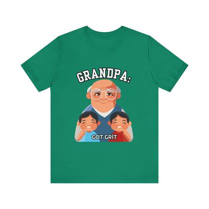 Grandpa Got Grit Tee, Funny Grandpa Shirt, Father's Day Gift, Family Reunion T-Shirt, Cute Gift for Grandpas, Unisex Graphic Tee