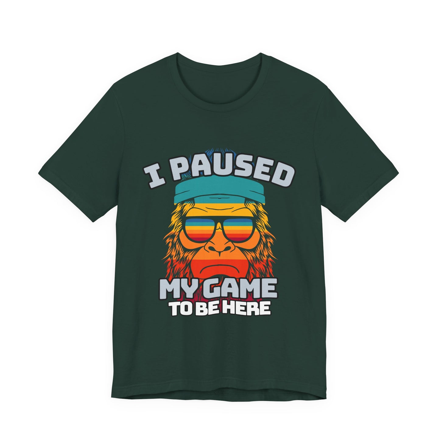 Funny Gamer Tee - I Paused My Game To Be Here, Gaming Shirt, Unisex T-Shirt, Gift for Gamers, Casual Summer Wear, Vintage Gaming Apparel