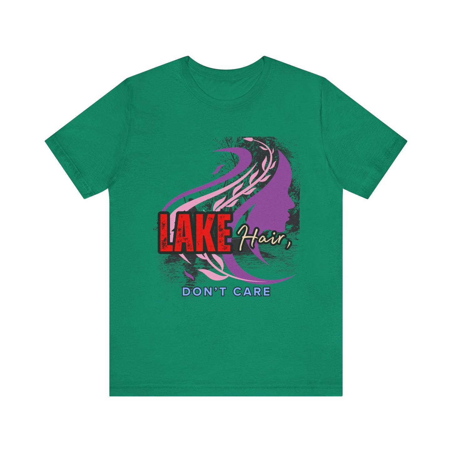 Lake Hair Don't Care Tee - Perfect for Summer Days, Lake Lovers, Beach Trips, Casual Wear, Vacation Tees, Gifts