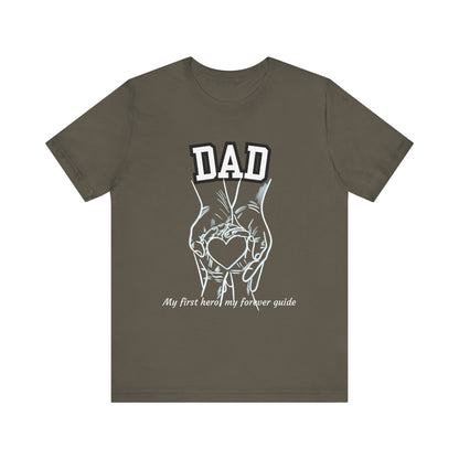 Heartfelt Dad's Love Tee, Gift for Dad, Unisex Tee with Heart Design, Birthday Gift, Casual Wear