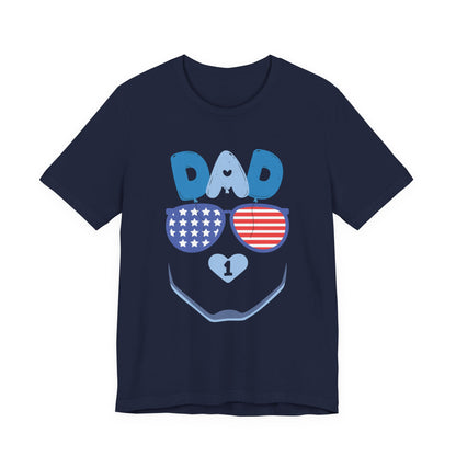 Patriotic Dad Tee, Father's Day Gift, USA Pride Shirt, Unisex Graphic T-Shirt, Summer Casual Wear