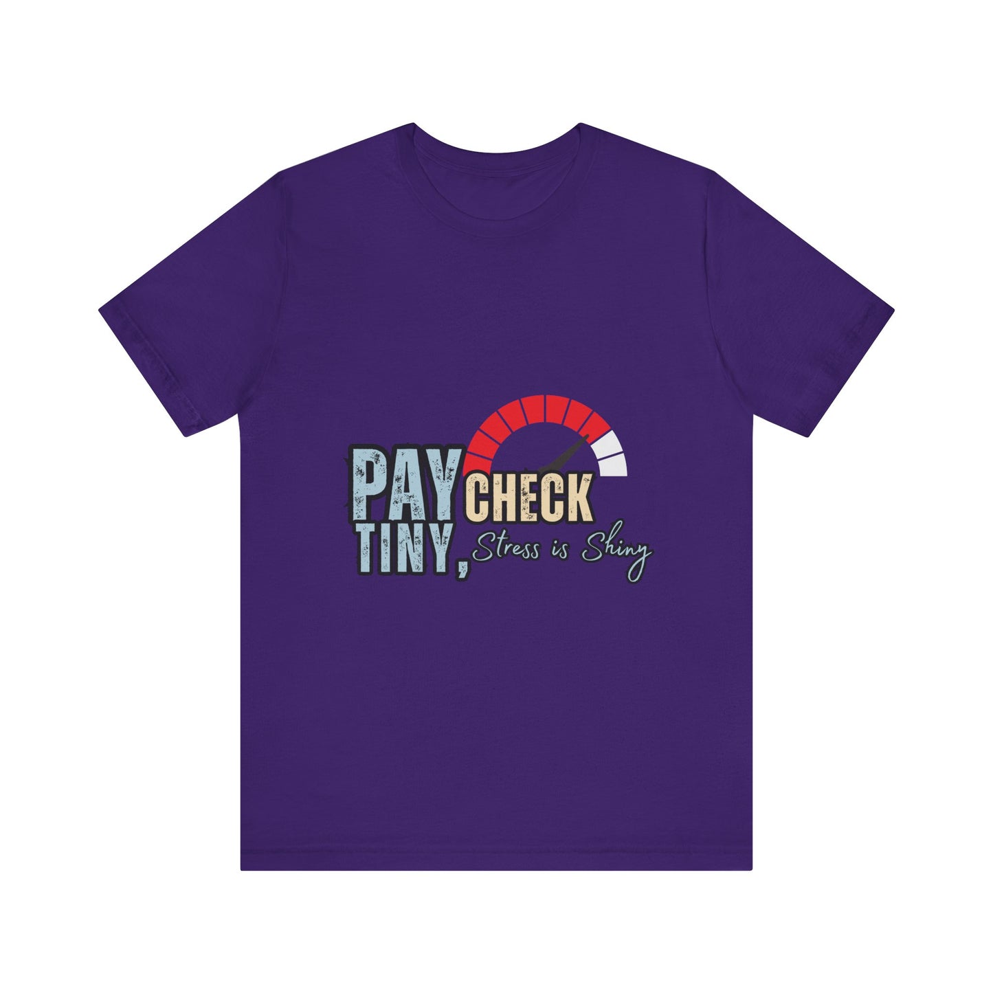 Paycheck Stress Is Crazy Tee, Funny T-Shirt, Unisex Graphic Tee, Relaxed Fit Humor Top, Gift for Payroll Workers, Office Humor Shirt
