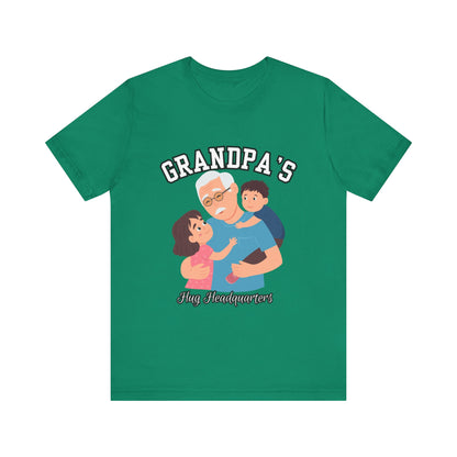 Grandpa's Fun Headquarters Tee | Family Gift, Father's Day, Grandparent's Day, Casual Wear, Cute Graphic Shirt