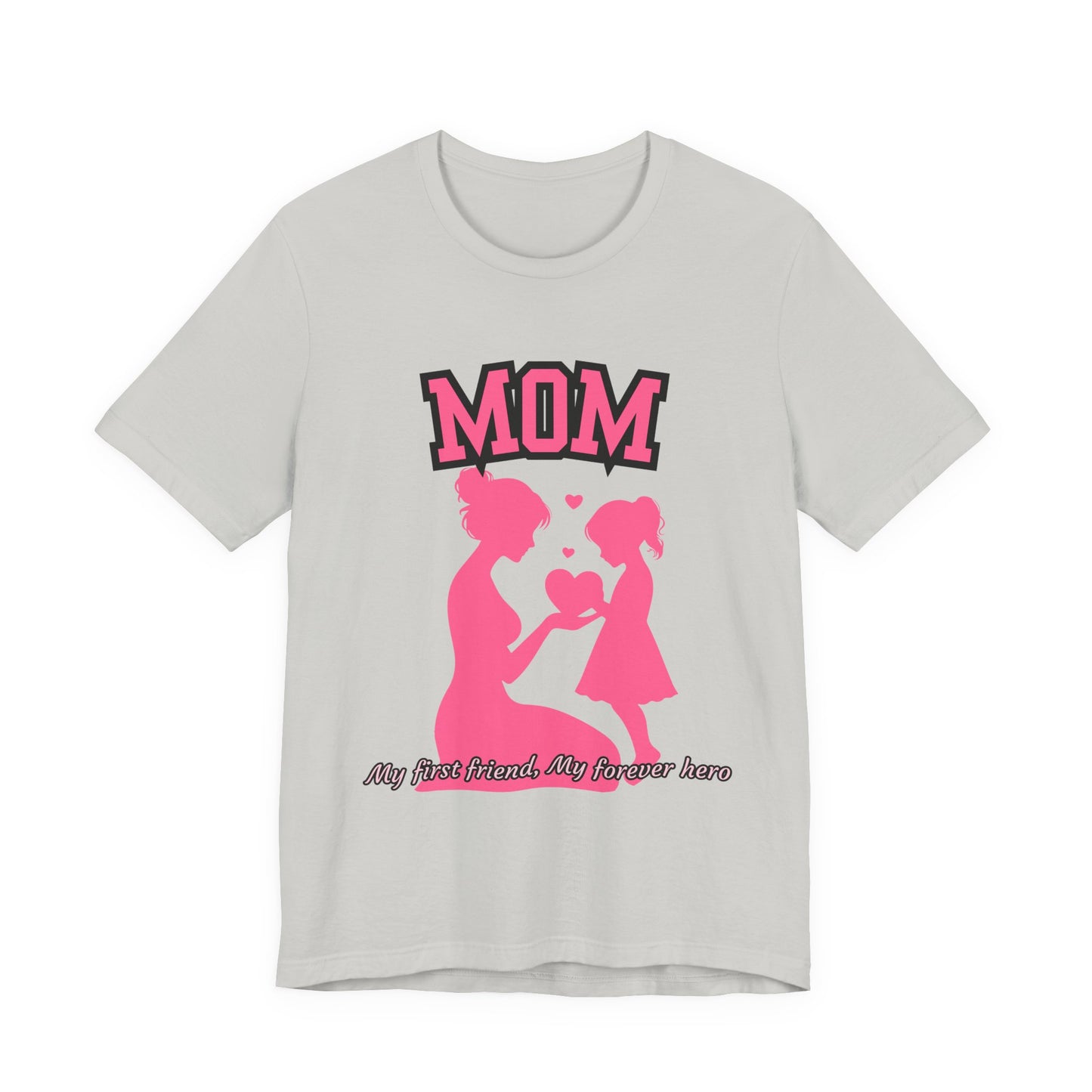 Mom and Daughter Love Tee | Unisex Jersey T-shirt for Mother's Day, Birthday Gift, Family Outing, Casual Wear, Heartwarming Gift
