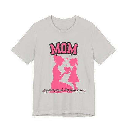 Mom and Daughter Love Tee | Unisex Jersey T-shirt for Mother's Day, Birthday Gift, Family Outing, Casual Wear, Heartwarming Gift
