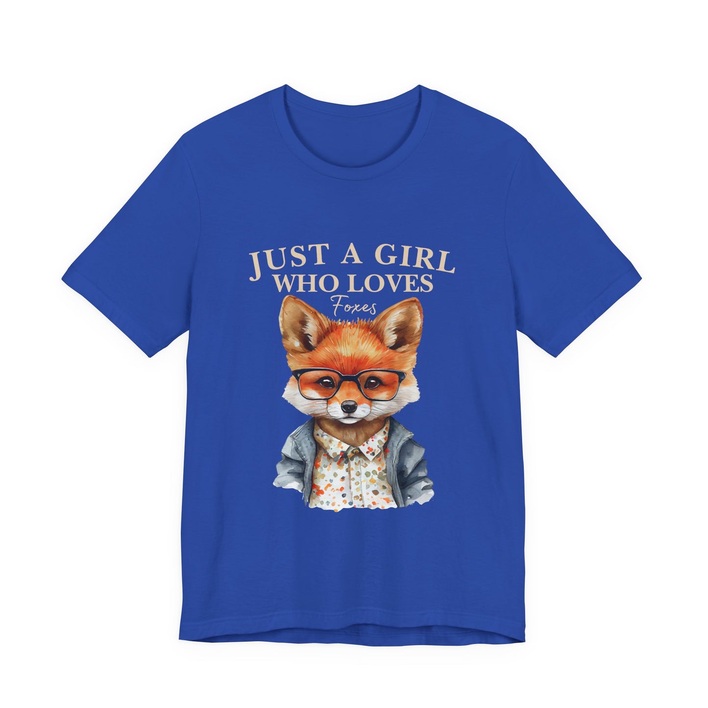 Cute Fox Graphic Tee for Animal Lovers, Fun Gift for Girls, Nature Lover Shirt, Animal Themed Apparel, Perfect for Casual Outings