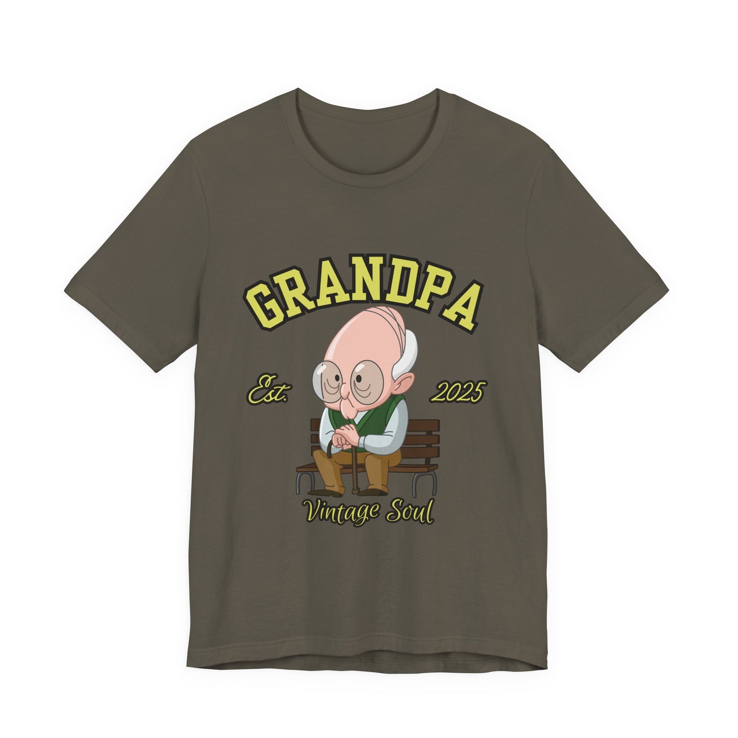 Vintage Grandpa Tee, Unisex Short Sleeve T-Shirt, Gift for Grandpa, Father's Day Outfit, Family Reunion Apparel, Nostalgic T-Shirt