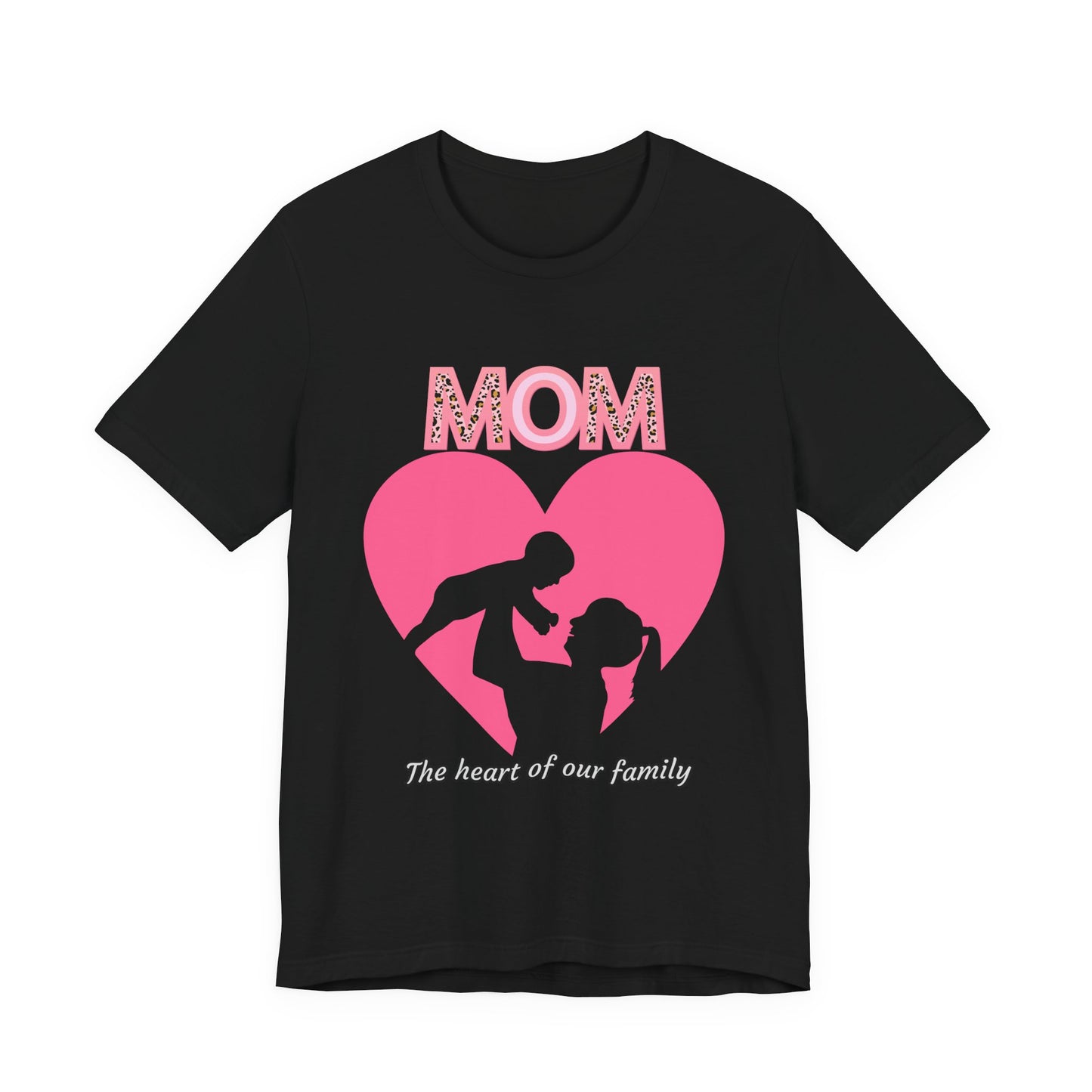 Mom Heart Unisex Tee | Gift for Mom, Mother's Day Shirt, Family Love T-Shirt, Heartwarming Apparel, Cute Mom Gift