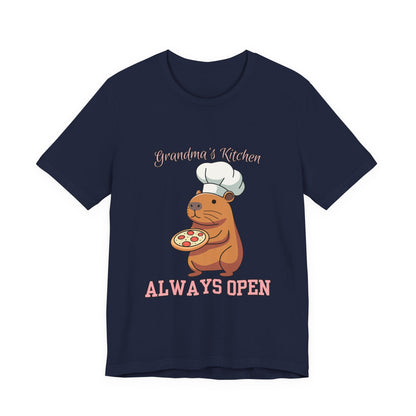 Grandma's Kitchen Unisex Tee | Cute Chef Shirt | Ideal Gift for Food Lovers, Family Gatherings, Birthdays, Home Cooks, Casual Wear