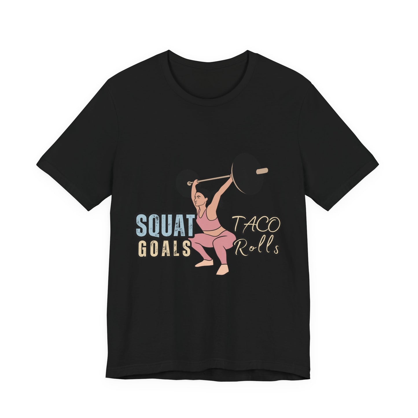 Squat Goals Unisex Jersey Tee, Funny Workout Shirt, Fitness Gift, Gym Apparel, Weightlifting Top, Motivational Tee