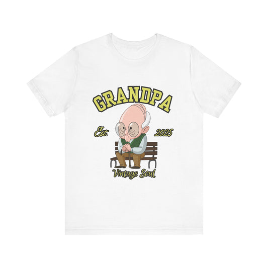 Vintage Grandpa Tee, Unisex Short Sleeve T-Shirt, Gift for Grandpa, Father's Day Outfit, Family Reunion Apparel, Nostalgic T-Shirt