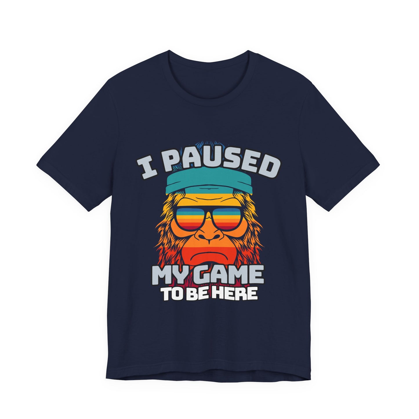 Funny Gamer Tee - I Paused My Game To Be Here, Gaming Shirt, Unisex T-Shirt, Gift for Gamers, Casual Summer Wear, Vintage Gaming Apparel
