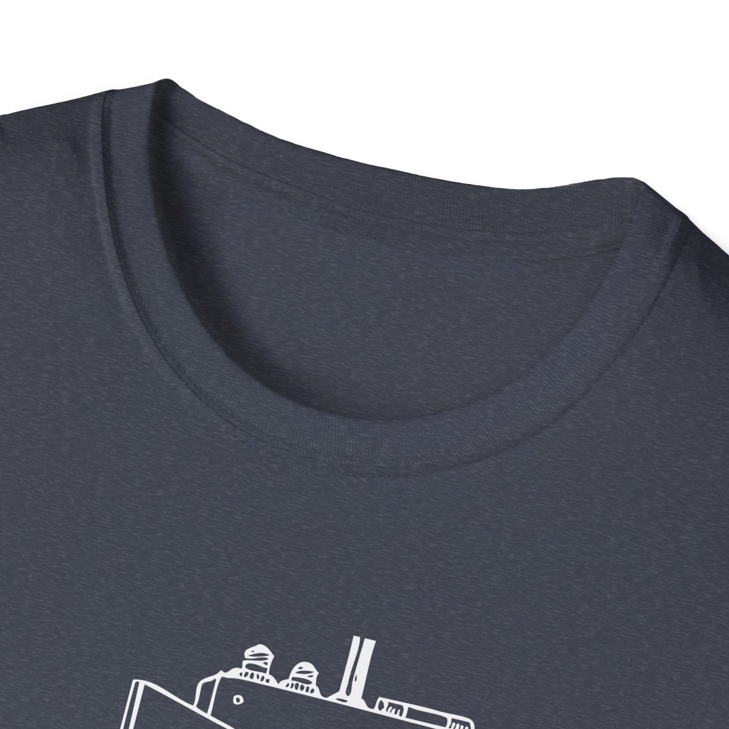 Coffee First Circuits Panel Second Unisex Softstyle T-Shirt | Electrician Shirt | Electrician T-Shirt | Electrician Gift