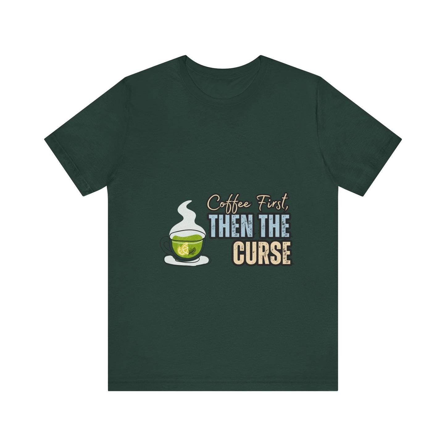 Coffee First Unisex Tee - Perfect for Coffee Lovers, Gift for Baristas, Funny Coffee T-Shirt, Casual Wear, Unique Gift Idea