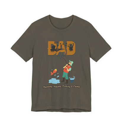 Dad Life Fishing Tee, Perfect for Fathers Day, Outdoor Adventures, Casual Wear, Gift for Dads, Fishing Enthusiasts