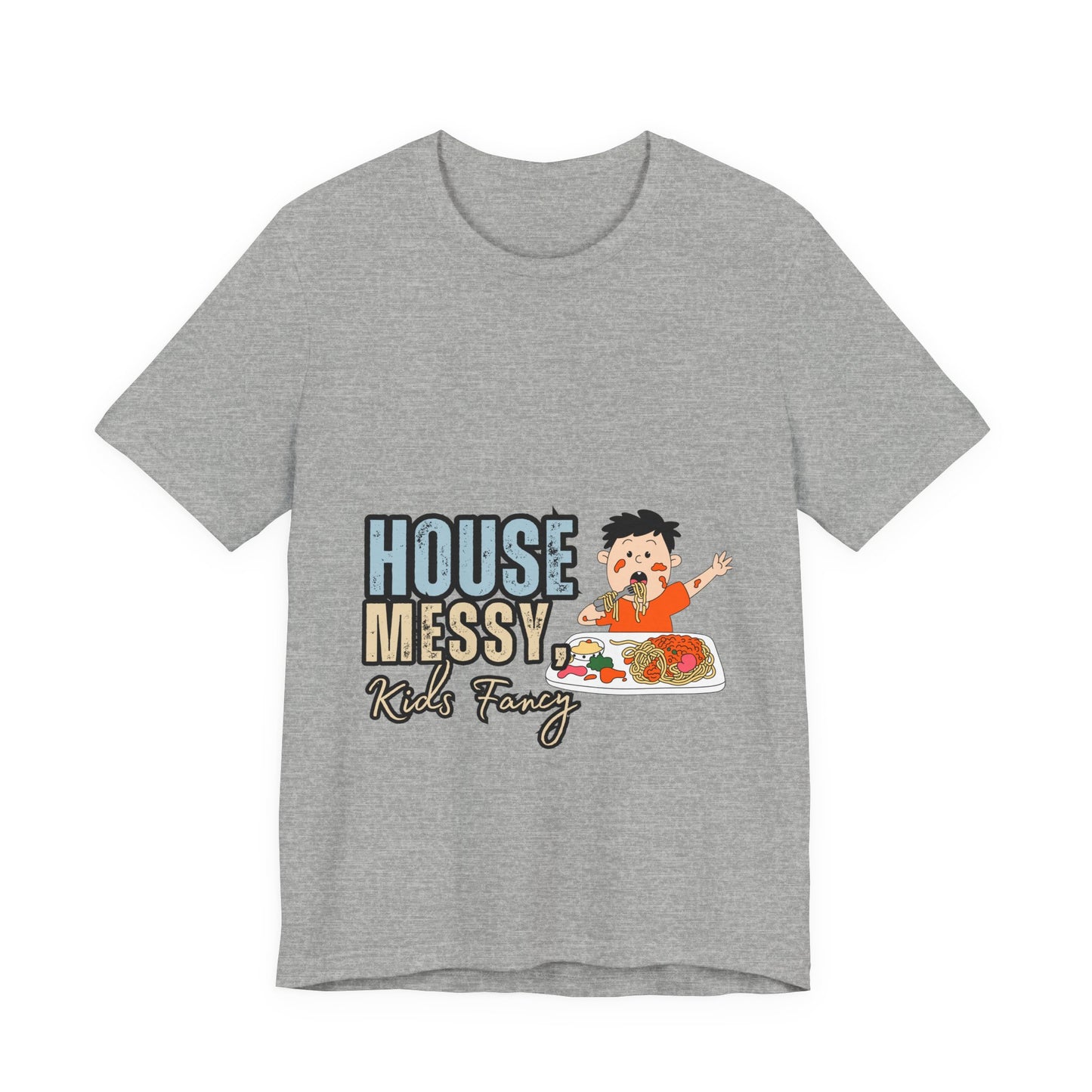 Messy House Kids Funny Tee, Unisex Short Sleeve Shirt, Family Humor Gift, Parenting Humor T-Shirt, Kids Mess T-Shirt