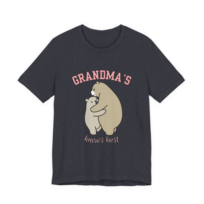 Grandma's Bears Unisex Short Sleeve Tee, Cute T-Shirt for Grandma, Gift for Grandparents, Birthday Gift, Family Matching Outfits