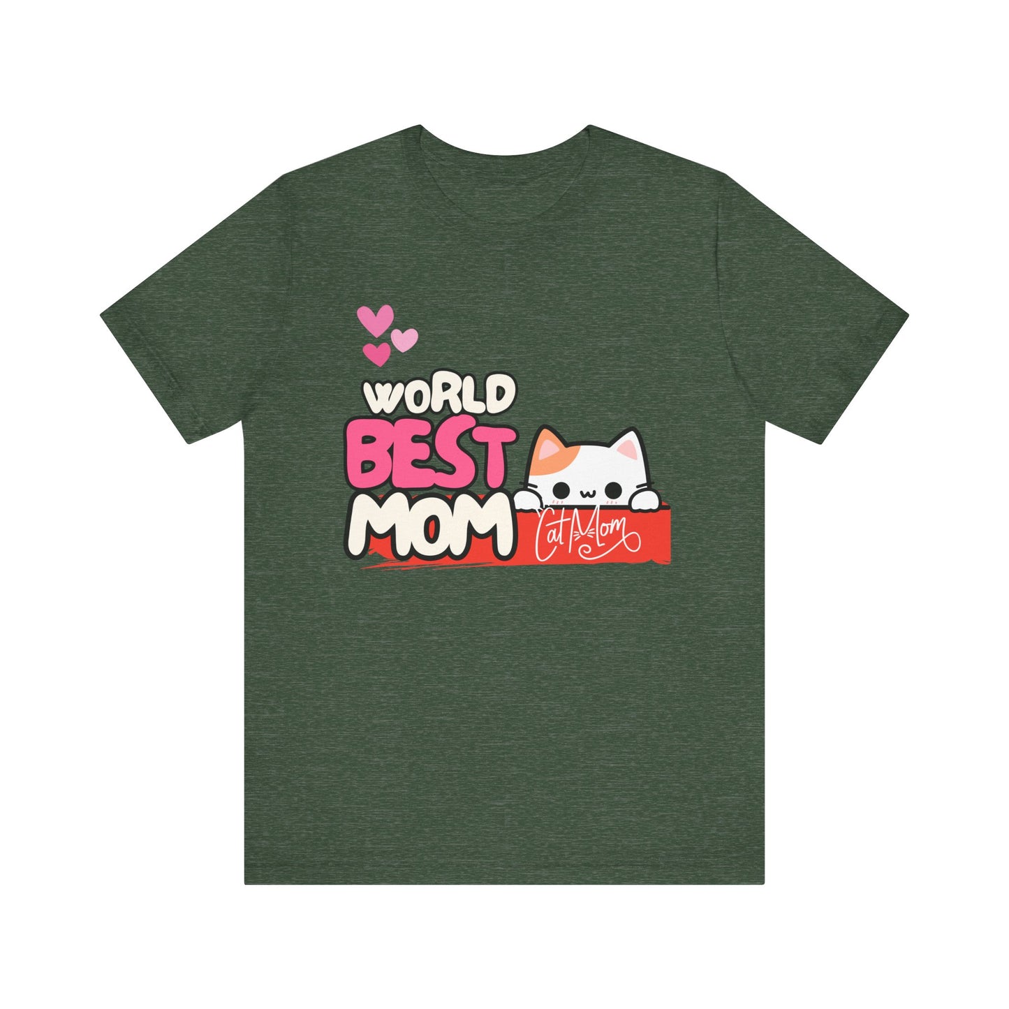 Best Mom Cat Tee, Funny Cat Mother’s Day Gift, Cute Family Shirt, Unisex Pet Lover Tee, Gifts for Cat Moms, Birthday Apparel
