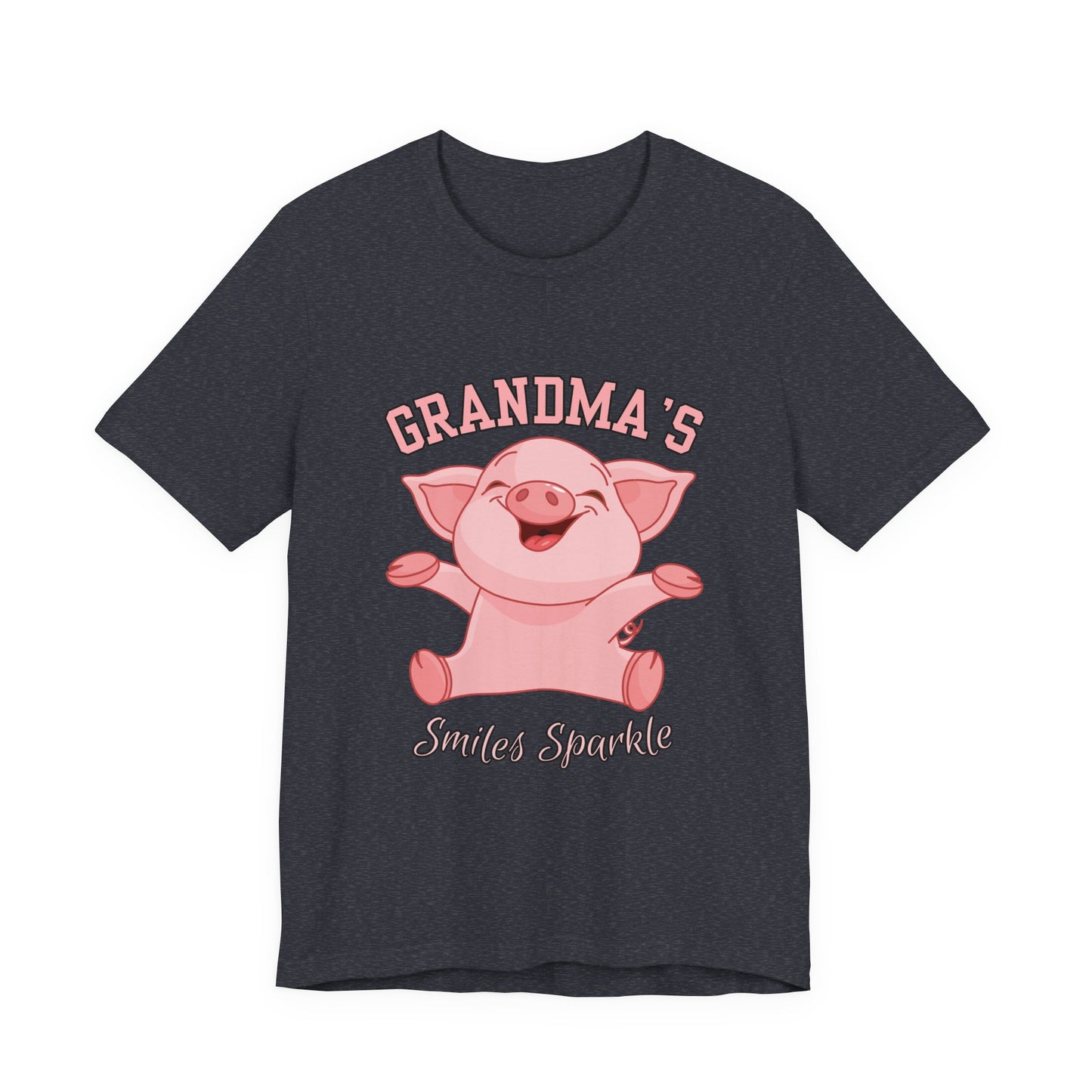 Grandma's Smiles Short Sleeve Tee, Cute Gift for Grandma, Family Gathering Shirt, Birthday Gift, Casual Wear, Fun Tee
