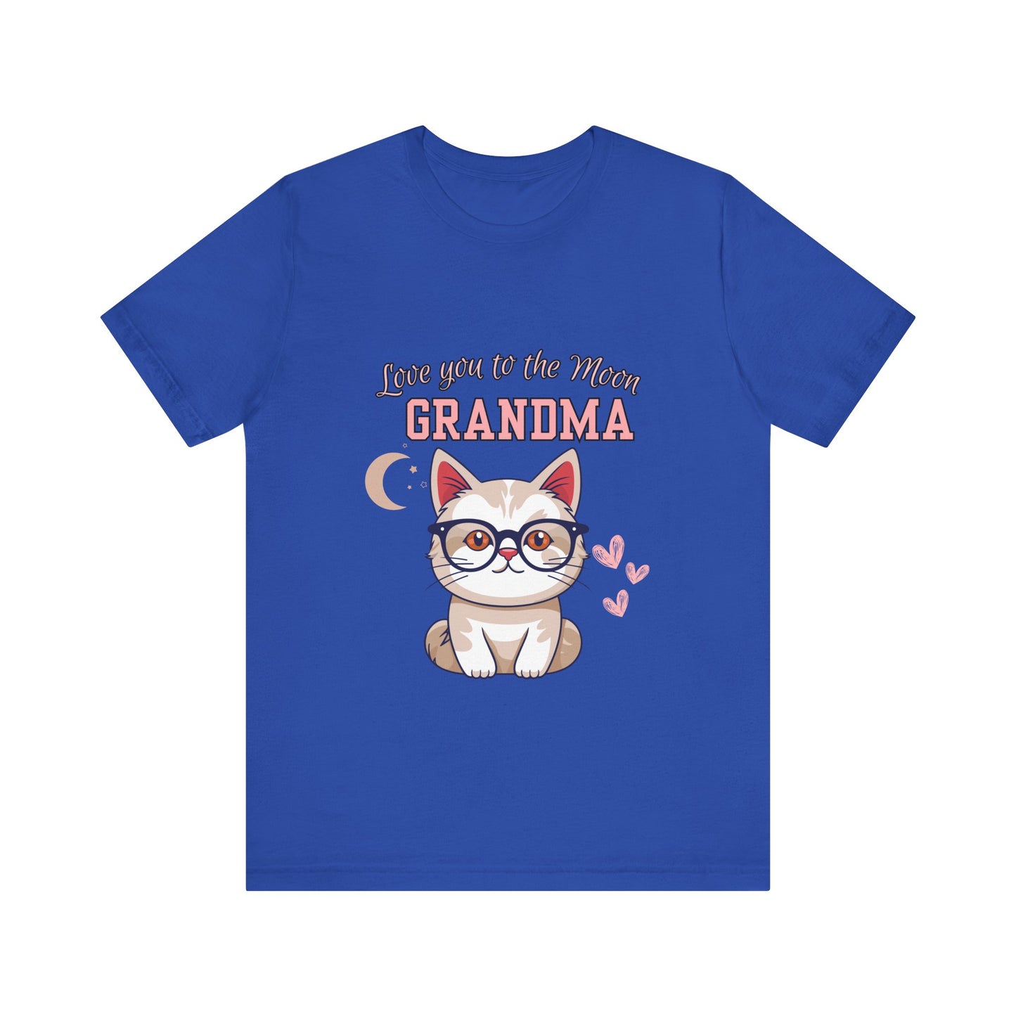 Love You to the Moon Grandma Cat Tee, Cute Cat Shirt, Gift for Grandma, Birthday Tee, Grandparent Gift, Funny Cat T-Shirt