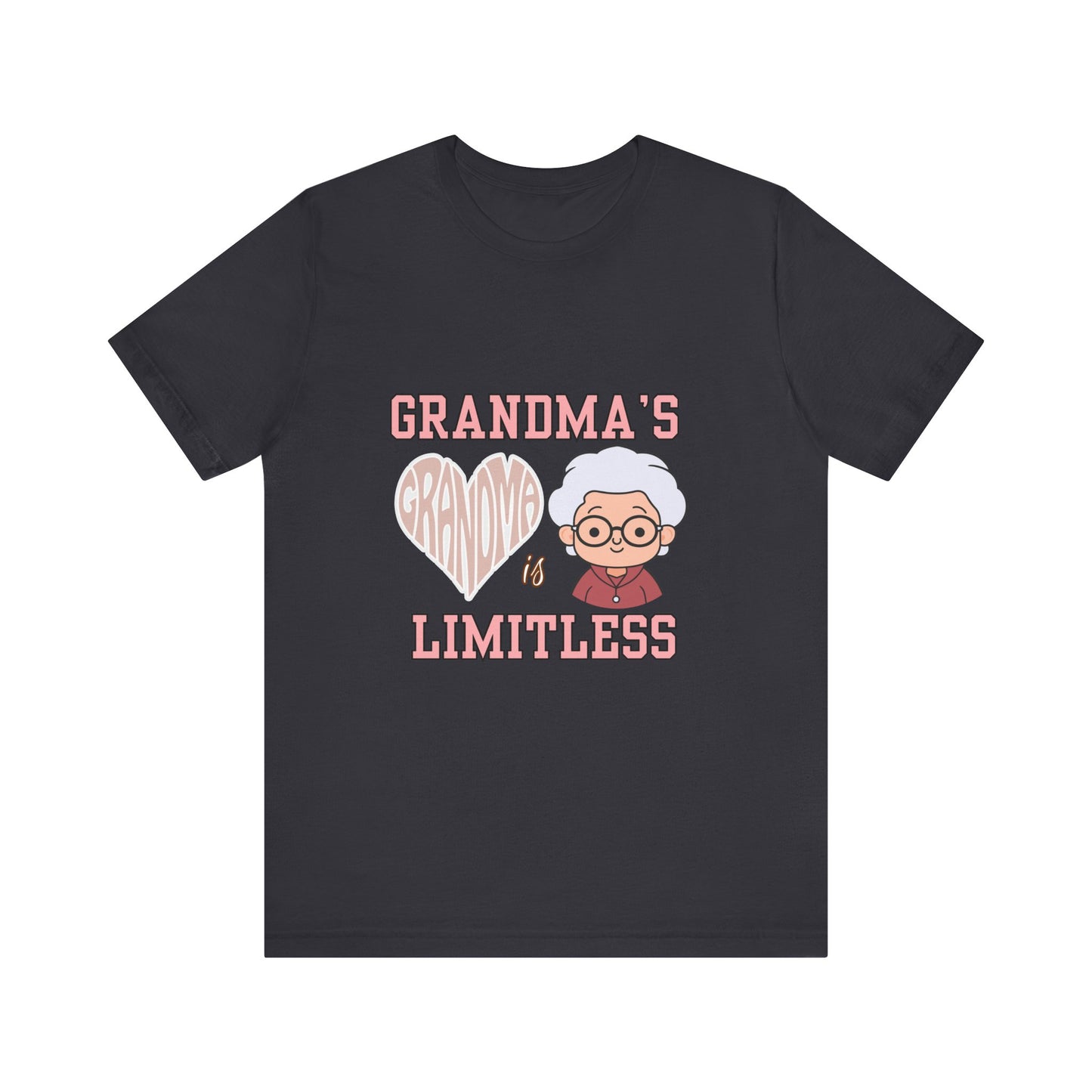 Grandma's Limitless Love Unisex Tee, Cute Grandmother Gift, Family Reunion Shirt, Mother's Day Tee, Comfortable Everyday Wear, [...]