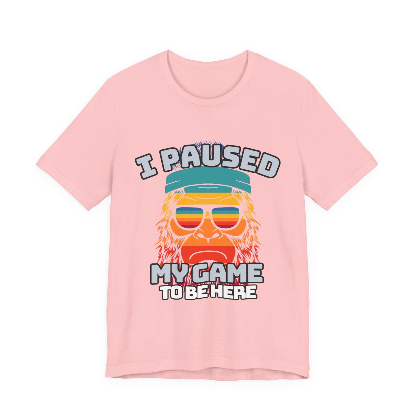 Funny Gamer Tee - I Paused My Game To Be Here, Gaming Shirt, Unisex T-Shirt, Gift for Gamers, Casual Summer Wear, Vintage Gaming Apparel