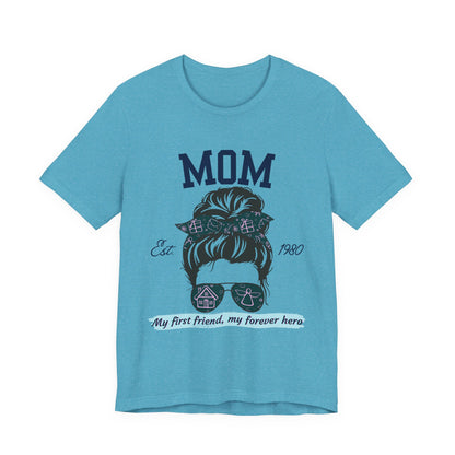 Mom Life Unisex Tee - Est. 1980, Gift for New Moms, Birthday Gift, Casual Wear, Mother's Day Shirt, Trendy Graphic T-Shirt