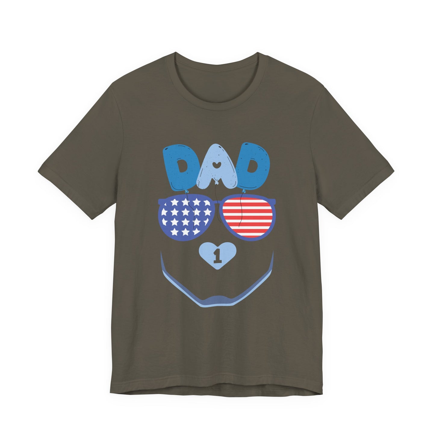Patriotic Dad Tee, Father's Day Gift, USA Pride Shirt, Unisex Graphic T-Shirt, Summer Casual Wear