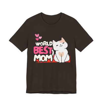 World's Best Mom Kitty Cat Tee, Unisex T-Shirt for Cat Lovers, Mother's Day Gift, Casual Wear, Kids and Moms Matching Shirts, Cute Pet Lover [...]