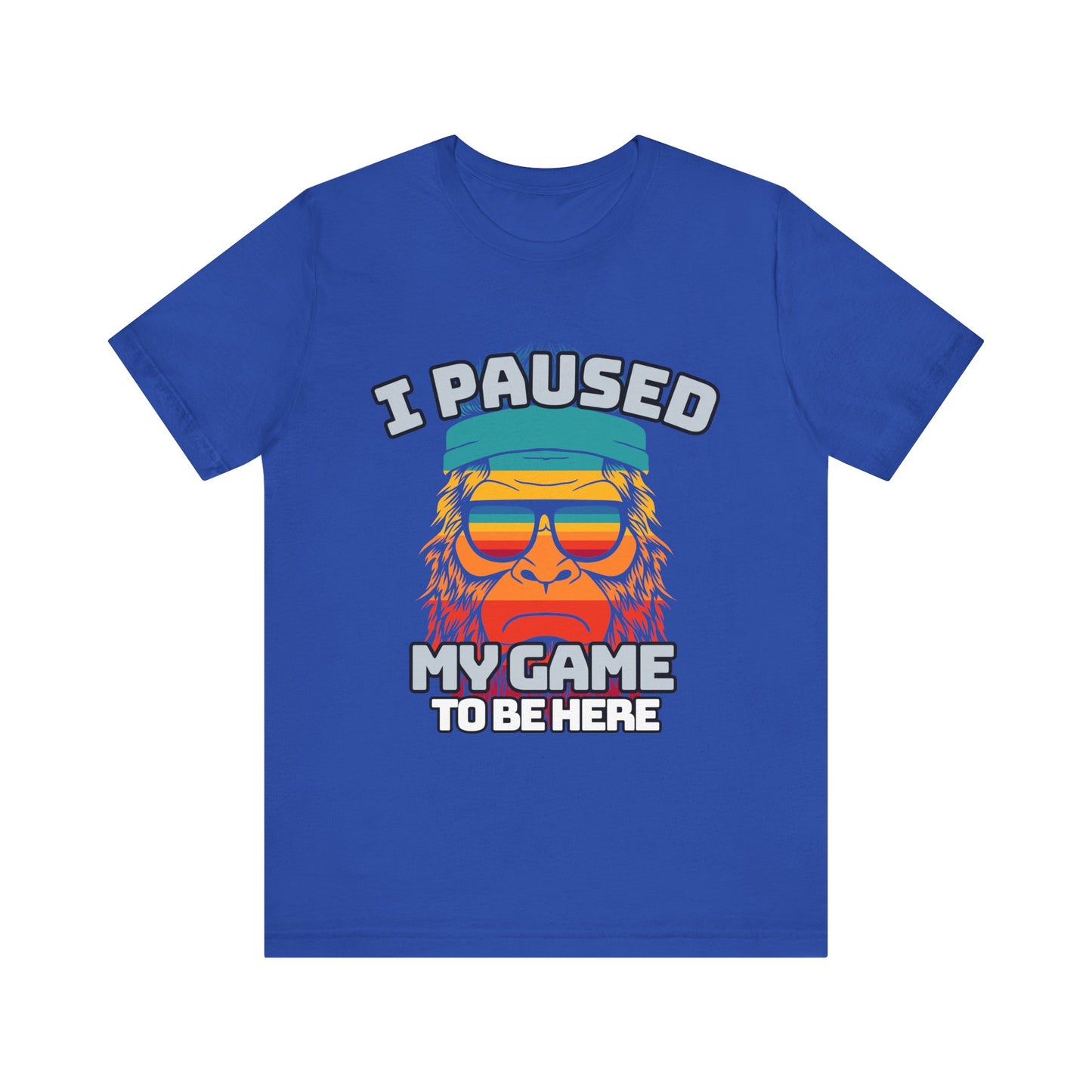 Funny Gamer Tee - I Paused My Game To Be Here, Gaming Shirt, Unisex T-Shirt, Gift for Gamers, Casual Summer Wear, Vintage Gaming Apparel