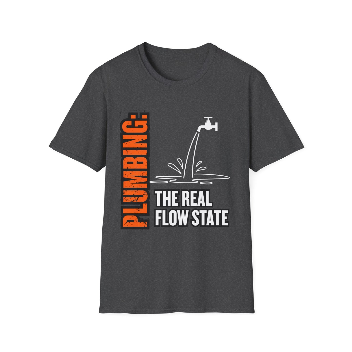 Plumbing Flow State Tee, Unisex Softstyle T-Shirt, Casual Workwear, Gift for Plumbers, Home Improvement Enthusiasts