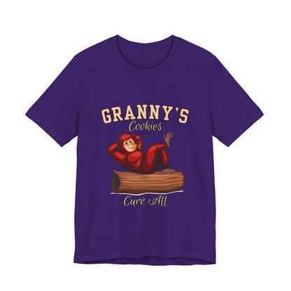 Granny's Cookies Unisex Tee, Cute Cookie Lover Gift, Baking T-Shirt, Funny Foodie Apparel, Family Gathering Shirt, Holiday Gift Idea