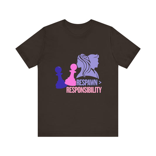 Chess Inspired Graphic Tee, Gamer Shirt, Motivational Quote Top, Casual Wear, Unique Gift for Gamers, Fun Tournament Attire