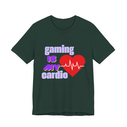 Gaming Is My Cardio Tee, Unisex T-Shirt, Gamer Shirt, Casual Wear, Perfect Gift for Gamers, Fun Graphic Tee