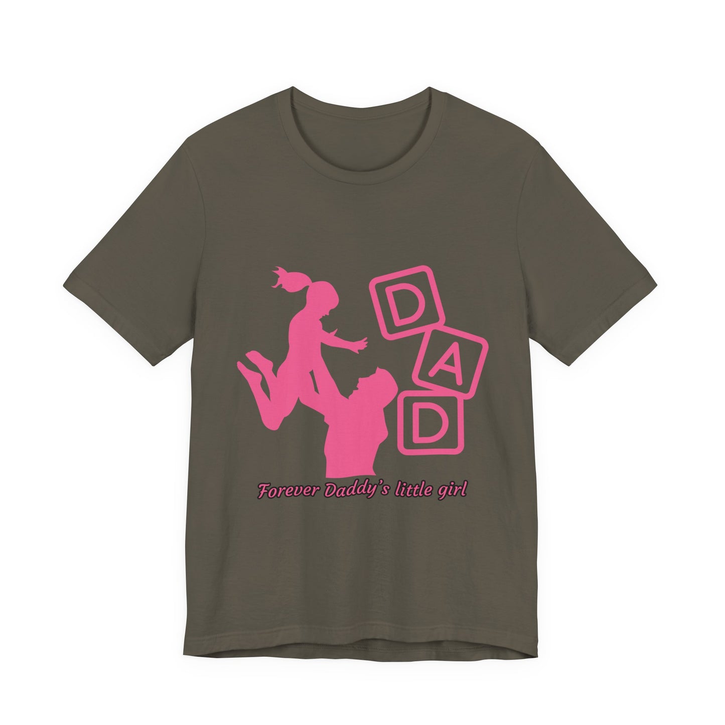 Forever Daddy's Little Girl Tee - Unisex Jersey T-Shirt for Dads, Gift for Father's Day, Cute Parent Clothing, Family Reunion, Birthday Gift