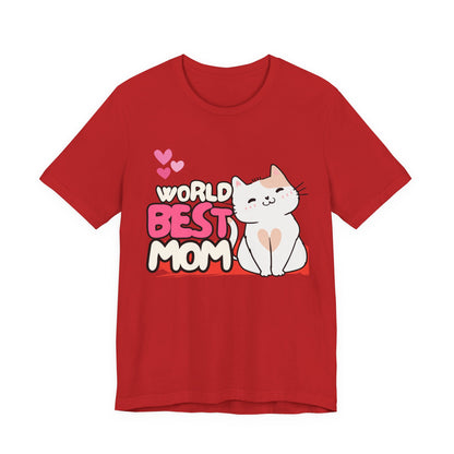 World's Best Mom Kitty Cat Tee, Unisex T-Shirt for Cat Lovers, Mother's Day Gift, Casual Wear, Kids and Moms Matching Shirts, Cute Pet Lover [...]