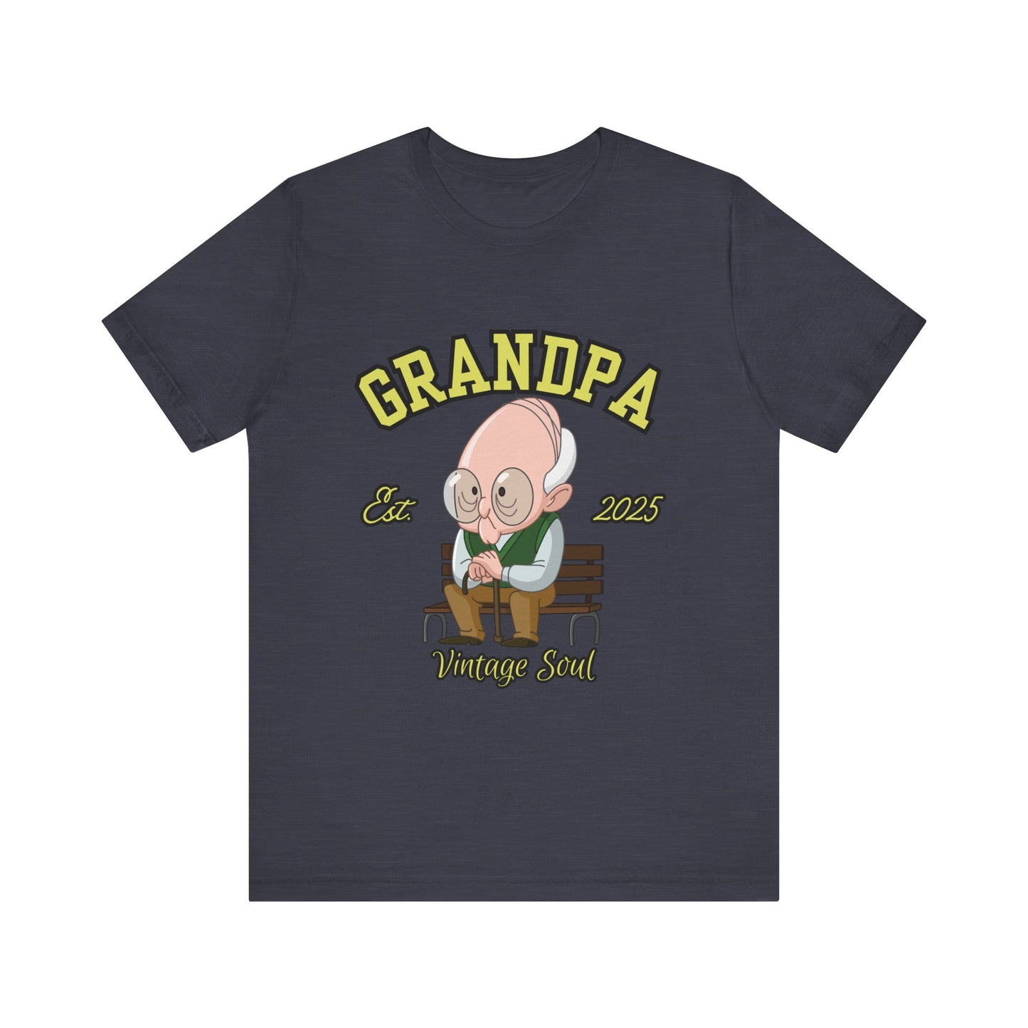 Vintage Grandpa Tee, Unisex Short Sleeve T-Shirt, Gift for Grandpa, Father's Day Outfit, Family Reunion Apparel, Nostalgic T-Shirt